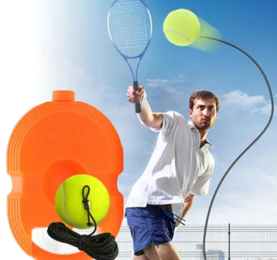 Kiddoz Club - Tennis Trainer Rebound Ball with String, Solo Tennis Set for Self Training, Cricket Practice Ball with Rope